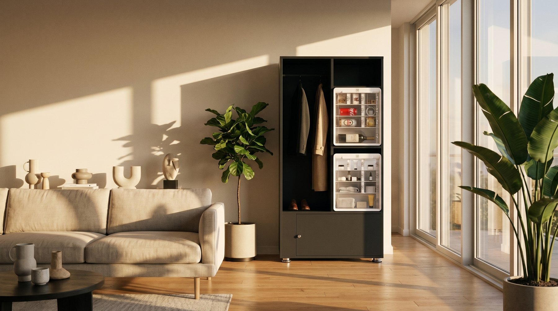 SUITEBOX in un soggiorno